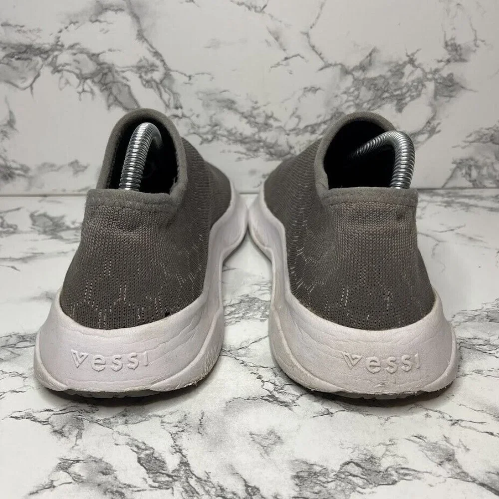Vessi Skyline Slip On Shoe Womens Size 6 Gray Knit Sneaker Casual Everyday FAIR - Picture 4 of 8